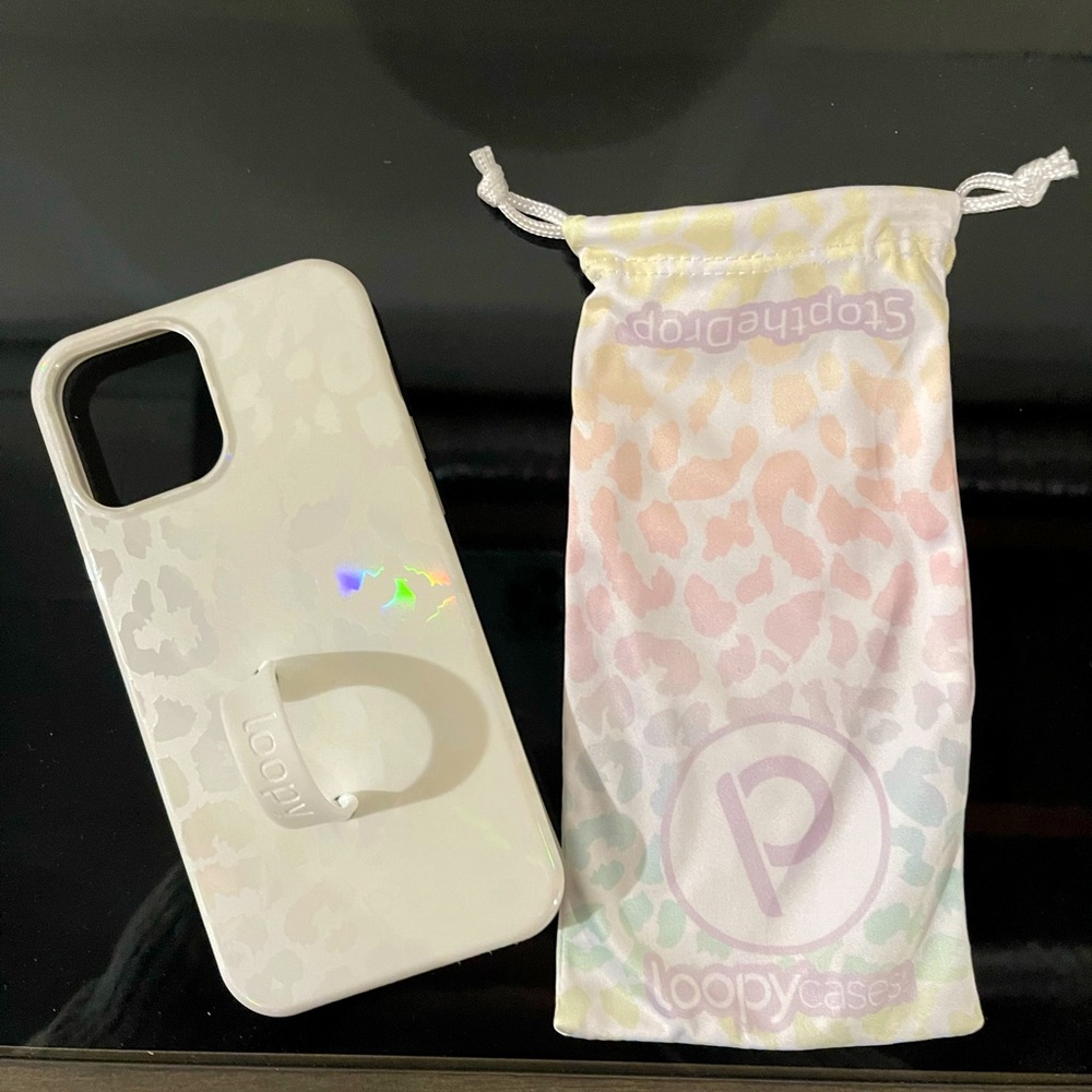 12 Pro Max Opal Leopard Loopy Case Righty